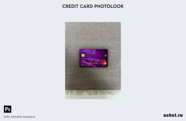 цифровая загрузка Нигерия Polaris Bank шаблон Mastercard Photolook спереди